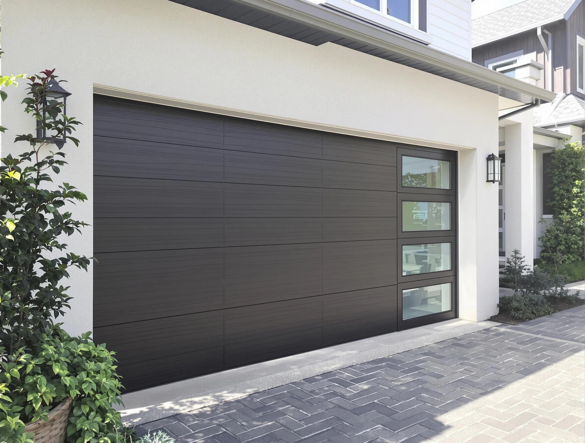 Custom garage door installation by Hudson Garage Door Repair in Hudson