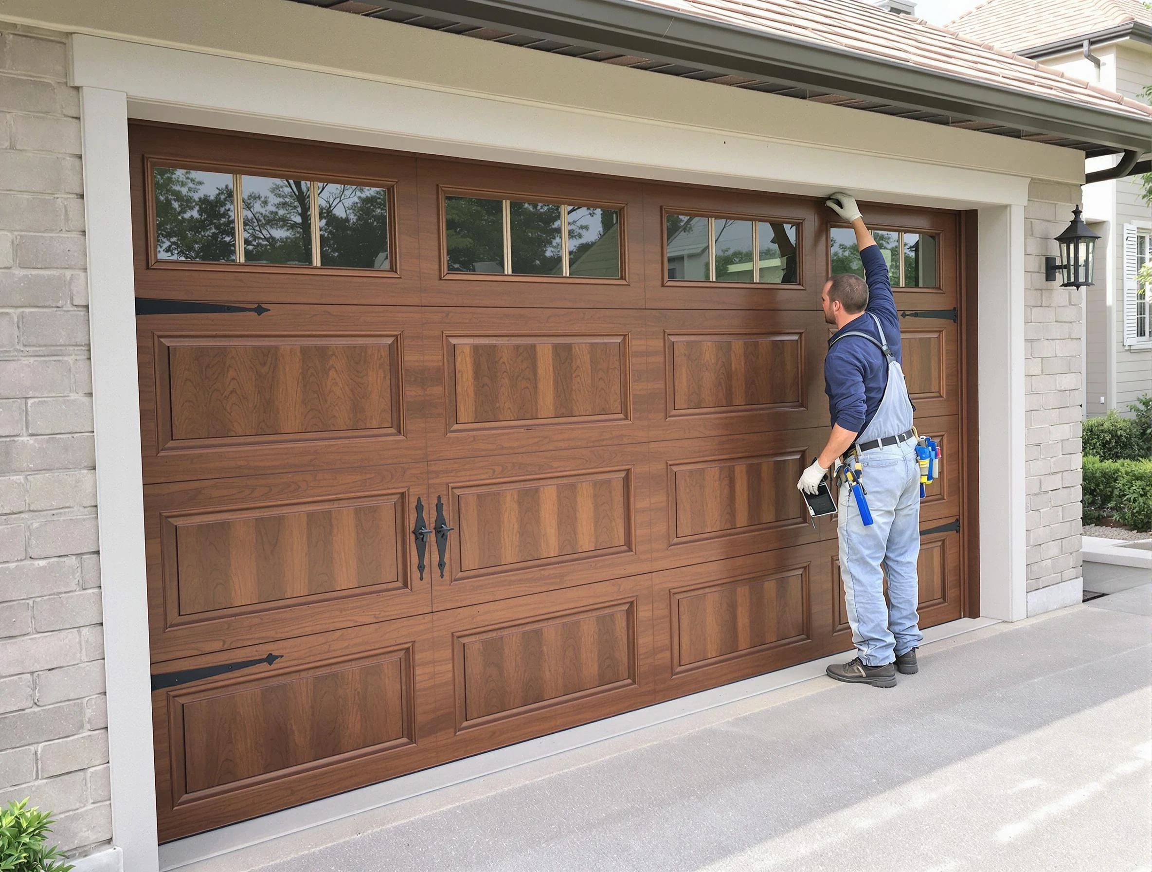Custom garage door showcase by Hudson Garage Door Repair in Hudson