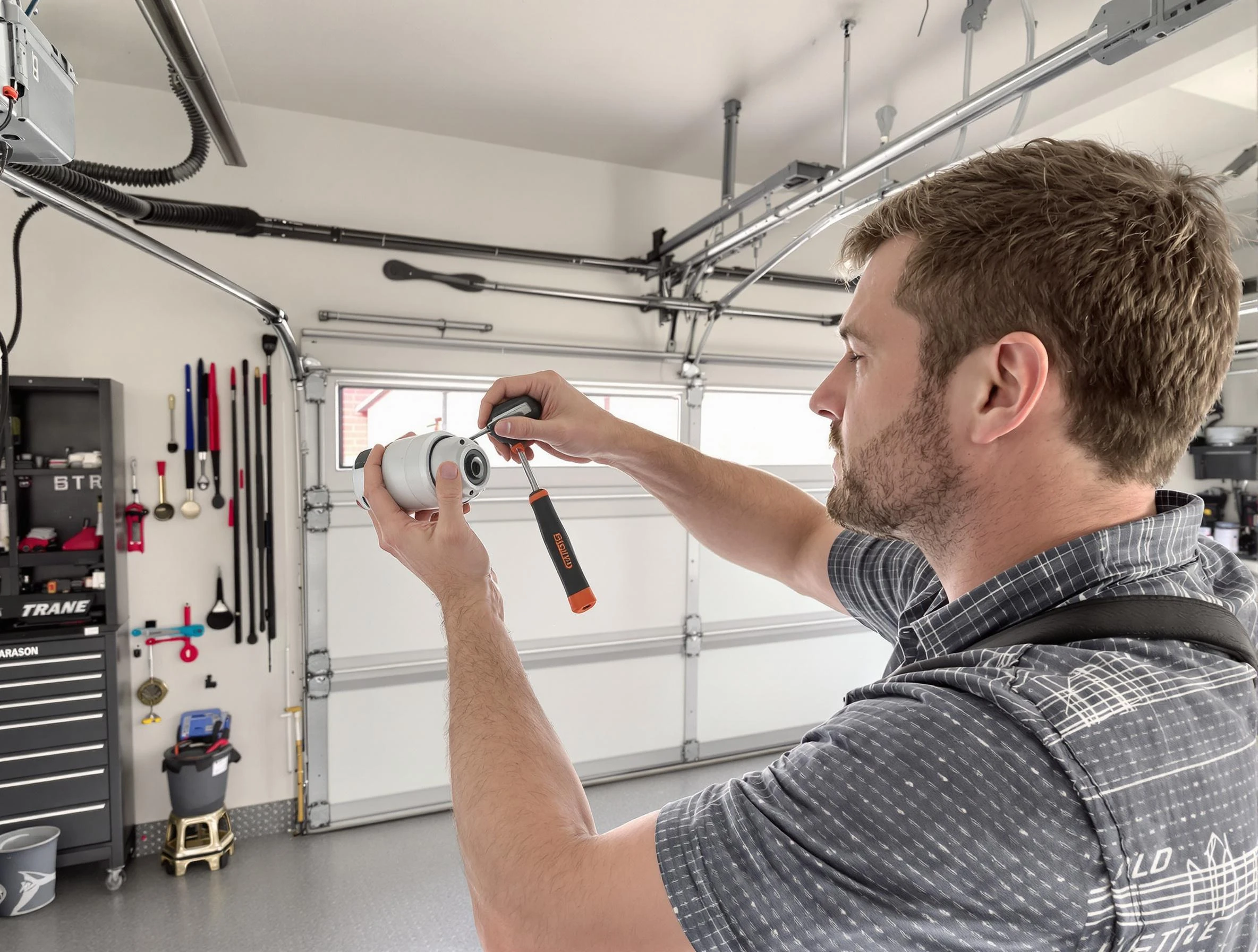 Garage door opener repair service by Hudson Garage Door Repair in Hudson