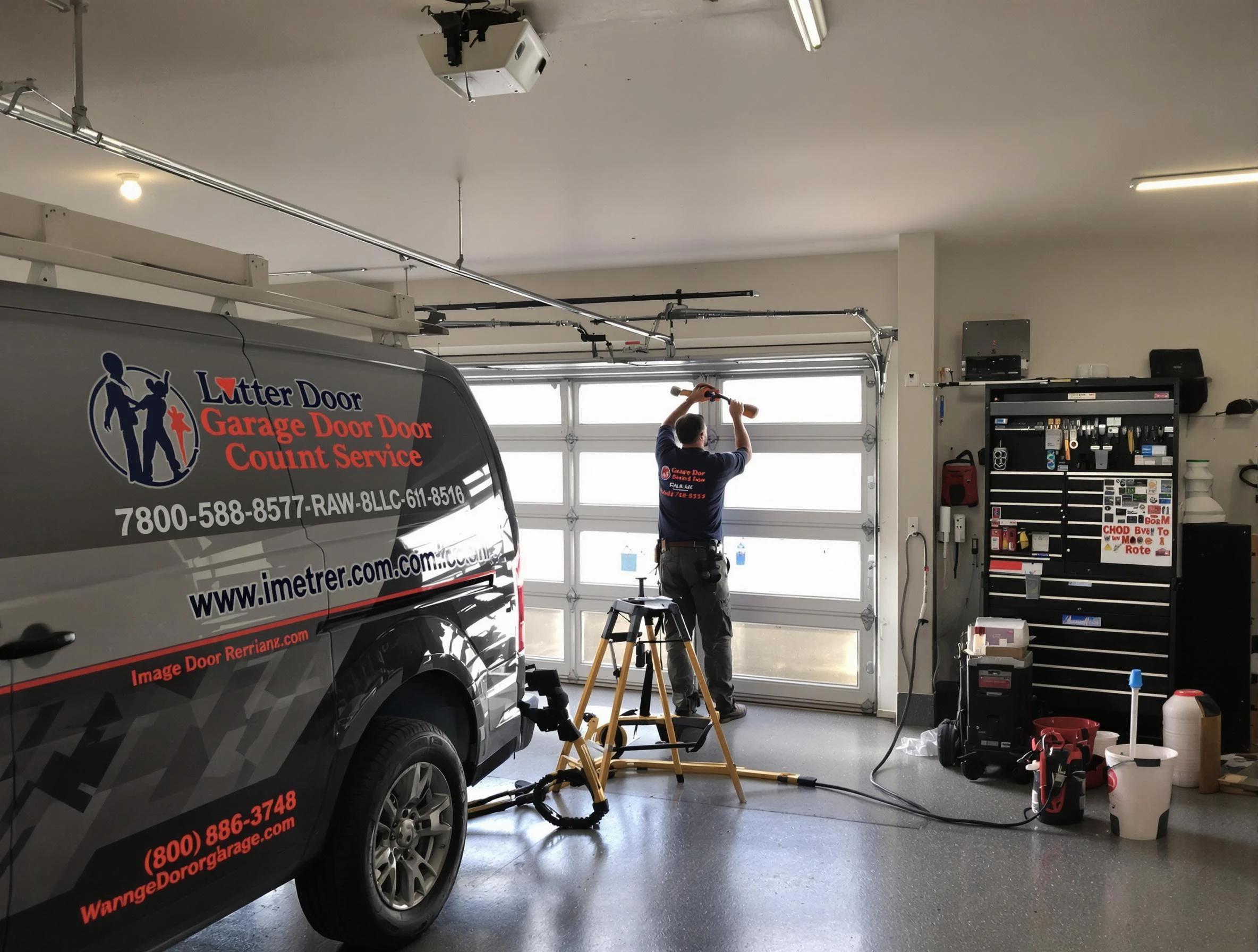 Hudson Garage Door Repair rapid response team performing same-day repair in Hudson
